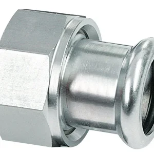 Bonfix PRESS 2-delige schroefkoppeling staalverzinkt binnendraad x pers 3/4" x 18 mm Beperkt Aanbod