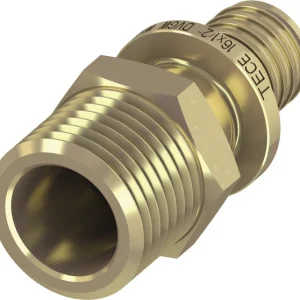 TECEflex draadkoppeling messing pers x buitendraad 14 mm x 1/2" Koop Vandaag
