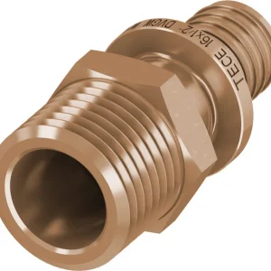 Betaalbaar TECEflex draadkoppeling brons pers x buitendraad 20 mm x 3/4"