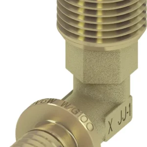TECEflex knie 90° messing pers x buitendraad 32 mm 1" Flitsaanbieding