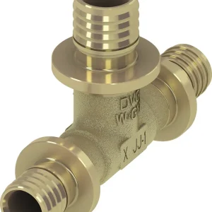 Betaalbaar TECEflex verloop t-stuk 90° messing pers 20 x 20 x 16 mm