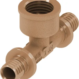 Betrouwbaar TECEflex schroef t-stuk 90° brons 2x pers x binnendraad