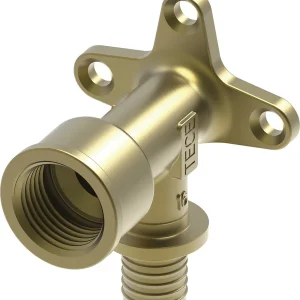 TECEflex muurplaat messing pers x binnendraad 20 mm x 1/2" Merkproduct