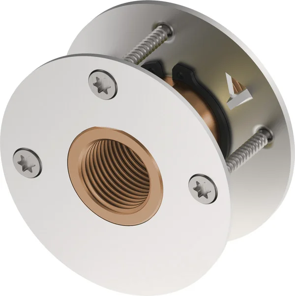 Beperkt Aanbod TECEflex muurdoorvoer met drukring brons 16 mm x 1/2"