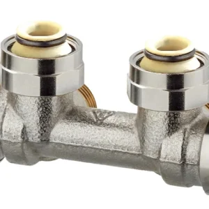Shop Nu IMI Heimeier onderblok tbv ventielcompact- en badkamer radiator 2-p haaks