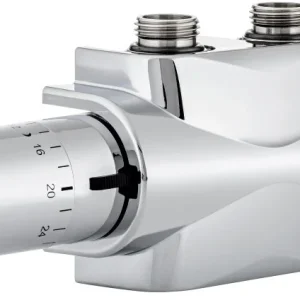 IMI Heimeier Multilux 4 onderblok compleet met therm.regelelement Halo 2 pijps chroom Actieprijs