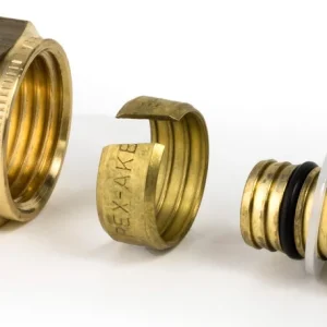 Bestseller VSH knelset type K 3055 knel x pe meerlagenbuis insert met ring en moer 22 x 26 mm