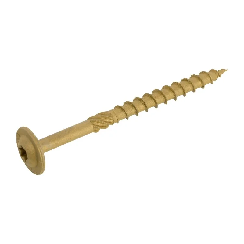 Rechtstreeks Van De Fabrikant DynaPlus Houtbouwschroef AR-Coating Brons TK TX40 8.0 x 160/80 mm - 50 Stuks
