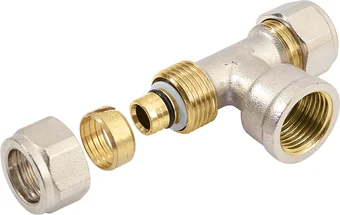 Bonfix alu-knel T-stuk koppeling met binnendraad 25 mm x 3/4" x 25 mm Actieprijs