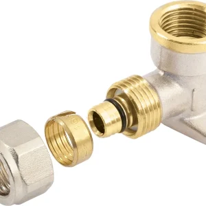 Bonfix alu-knel muurplaat koppeling alu-knel x binnendraad 18 mm x 1/2" Betaalbaar