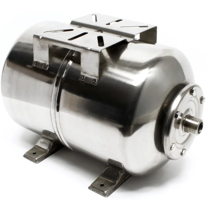 RVS Expansievat 50 liter 1‘‘ buitendraad horizontaal Weekendaanbieding
