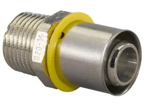 Flitsaanbieding Uponor MLC-G gas perskoppeling buitendraad 20 mm x ¾"