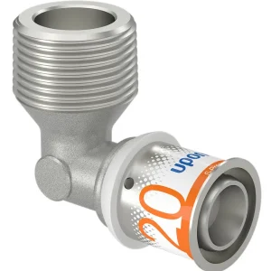 Snelle Levering Uponor S-Press Plus knie 90° Water buitendraad 20 x ¾"