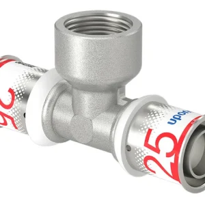 Uponor S-Press Plus T-stuk 90° binnendraad Water 25 x ¾" x 25 Tijdelijk Beschikbaar