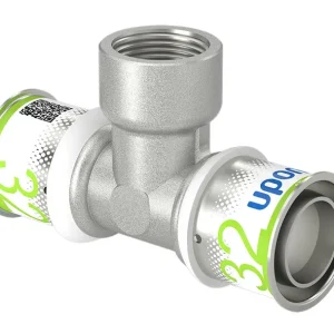 Snelle Levering Uponor S-Press Plus T-stuk 90° binnendraad Water 32 x ¾" x 32