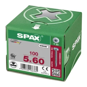 Spax spaanplaatschroeven T20 cilinderkop verzinkt 5 x 60 mm voldraad 100 stuks Goedkoop