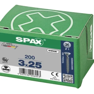 Spax spaanplaatschroeven PZ1 verzinkt 3 x 25 mm voldraad 200 stuks Express Levering