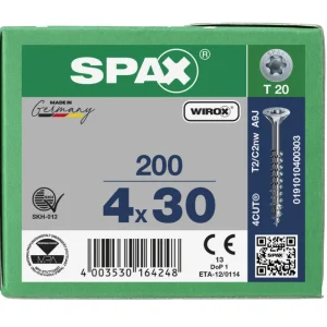 Spax spaanplaatschroeven T-STAR verzinkt deeldraad Flitsaanbieding