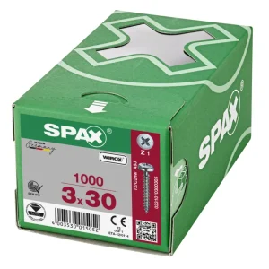 Spax spaanplaatschroeven PZ1 bolkop staal 3 mm voldraad Koopje