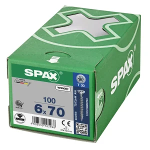 Laatste Versie Spax spaanplaatschroeven T20 verzinkt 6 x 70 mm voldraad 100 stuks