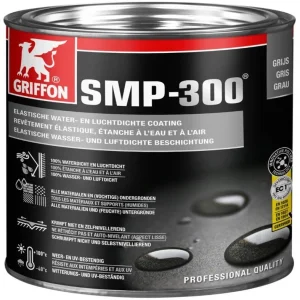 Koopje Griffon SMP 300 elastische water- en luchtdichte SMP coating - blik 1 kg - grijs (7001079)