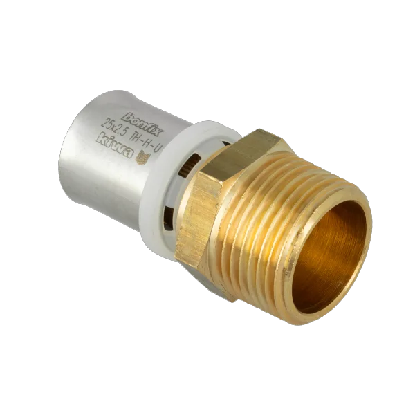 Gecertificeerd Bonfix Alu-pers koppeling buitendraad 25mm x 1"