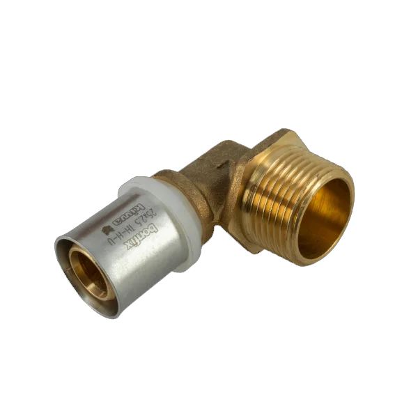 Bonfix Alu-pers knie buitendraad 25mm x 1" Merkproduct