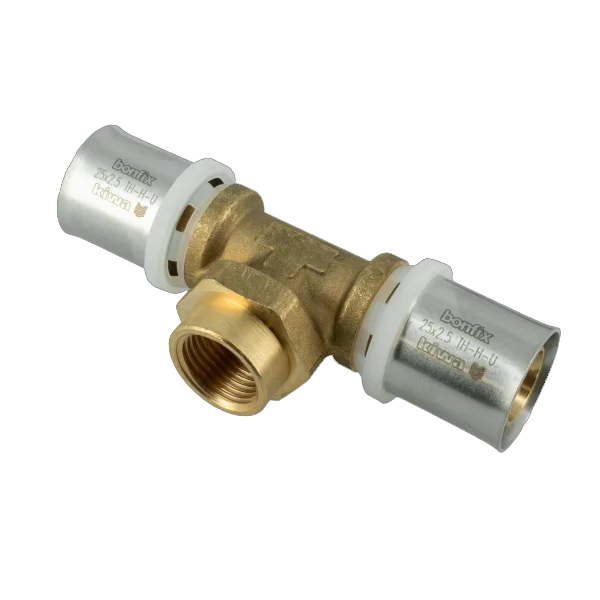 Must-Have Bonfix Alu-pers T-stuk binnendraad 25mm x 1/2"