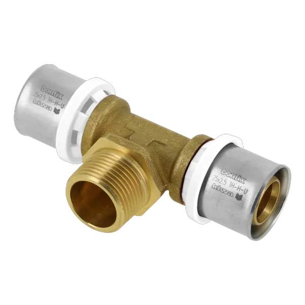Bonfix Alu-pers T-stuk buitendraad 25mm x 3/4" Hete Deal