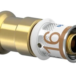 Uponor S-Press PLUS overgangskoppeling SST-CU 16 x 15 mm Finale Uitverkoop