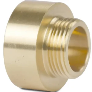 Voordeelprijs Messing soknippel binnendraad 1 1/4" x buitendraad 1"
