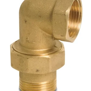 Beste Prijs Messing radiator kniekoppeling conisch binnendraad x buitendraad 1 1/4"