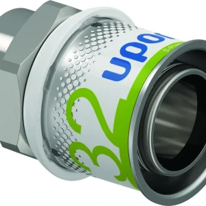 Uponor S-Press Plus schroefbus water binnendraad 32 mm x 1/2" Gecertificeerd