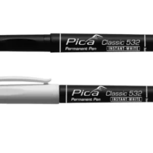 Pica Classic 532/52 Permanent Pen wit - ronde punt Nieuw