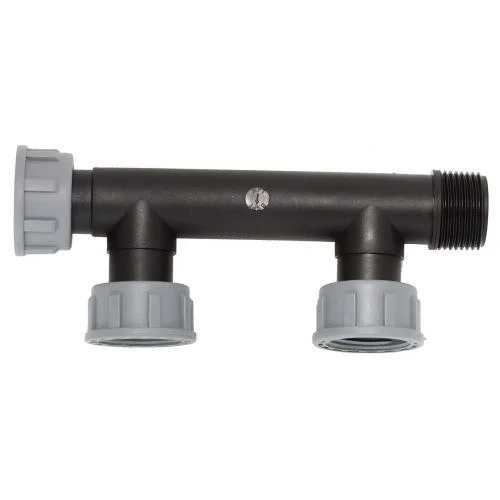 PP 2-weg waterverdeler 1″ binnendraad Merkproduct