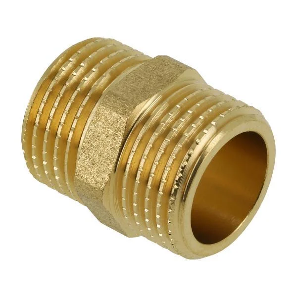 Beperkte Voorraad Messing dubbele nippel 3/4″ M-M