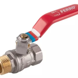 Superprijs Ferro Kogelkraan met hendel 2 x 1″ binnen x buitendraad (KFC31)