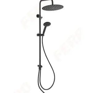 Ferro Wizard Pro NP47-BL Luxe Black Rainfall Douche-Set met Sliding Bar & 3-Functies Handdouche Lage Kosten