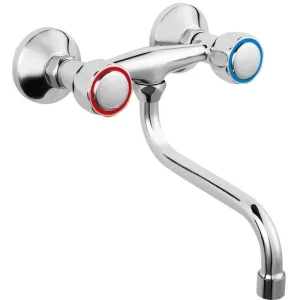 Aanbieding Ferro Standard BST5 Keukenwandkraan met draaibare S-uitloop & stijlvolle chroomfinish