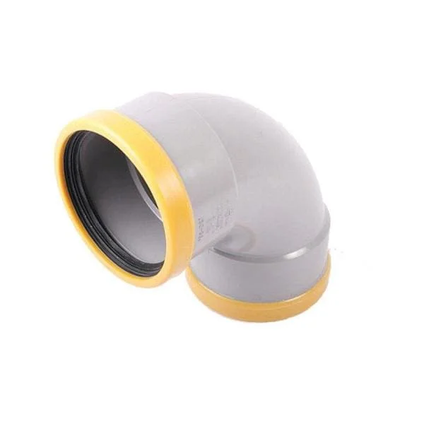 Aanbieding Wavin PVC Bocht 88° 2 x Mof 200 mm Manchet SN8