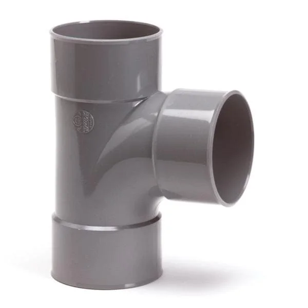 Tijdelijk Beschikbaar Nicoll PVC T-Stuk 88° 3 x Mof 160 mm Lijm Grijs