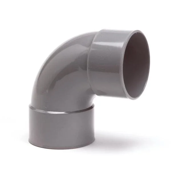 Direct Verzonden Nicoll PVC Bocht 88° 2 x Mof 90 mm Lijm Grijs