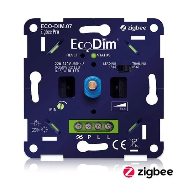 ECO-Dim Led dimmer Zigbee Pro Druk/Draai 0-250 Watt Weekendaanbieding
