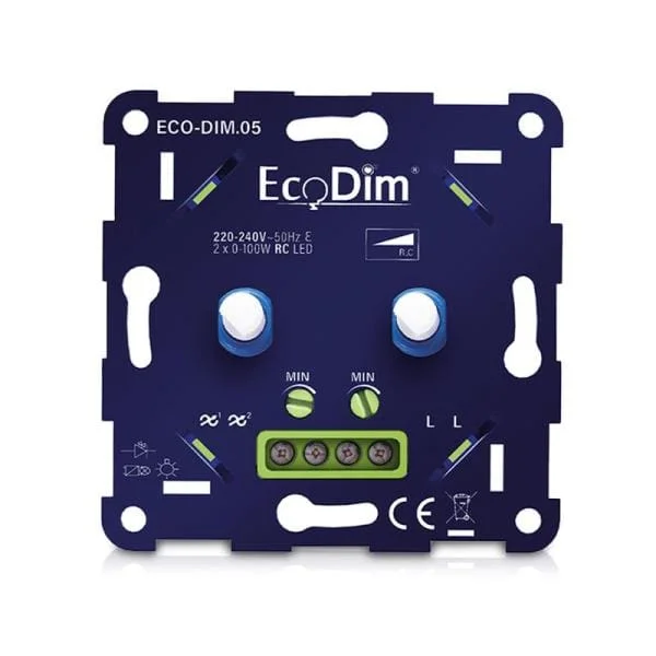 Merkproduct ECO-Dim Duo Led dimmer 2 x 0-100 Watt