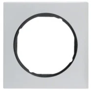 Berker 10112284 R.3 Afdekraam 1-voudig Aluminium met Zwarte sokkel Merkproduct