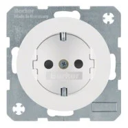 Berker 41232089 R.1/R.3 Wandcontactdoos met randaarde Polarwit Aanbieding