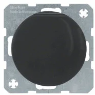Berker 47512045 R.1/R.3 Wandcontactdoos met randaarde en klapdeksel Zwart Alleen Vandaag