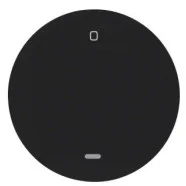 Berker 16242045 R.1/R.3 Wip met opdruk "0" en Lens Zwart Glanzend Actieprijs