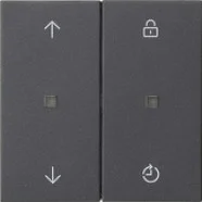 Weekendaanbieding Gira 536328 System 3000 opzetstuk bedieningselement Memory Antraciet