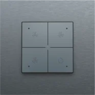 Voordeelprijs Niko 220-52054 Ventilatiebediening met led voor Niko Home Control, Alu grey coated